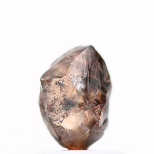 Natural Diamond Fancy Champagne Brown Raw Uncut Diamond 0.98 Carat Design Rough Diamond Engagement Ring SDM778