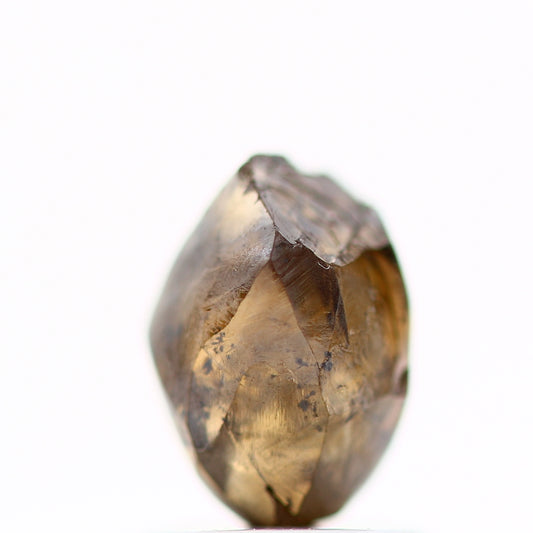 Natural Rough Raw Crystal Orange Fancy Brown Uncut Diamond 1.77 Carat Design Rough Diamond Engagement Ring