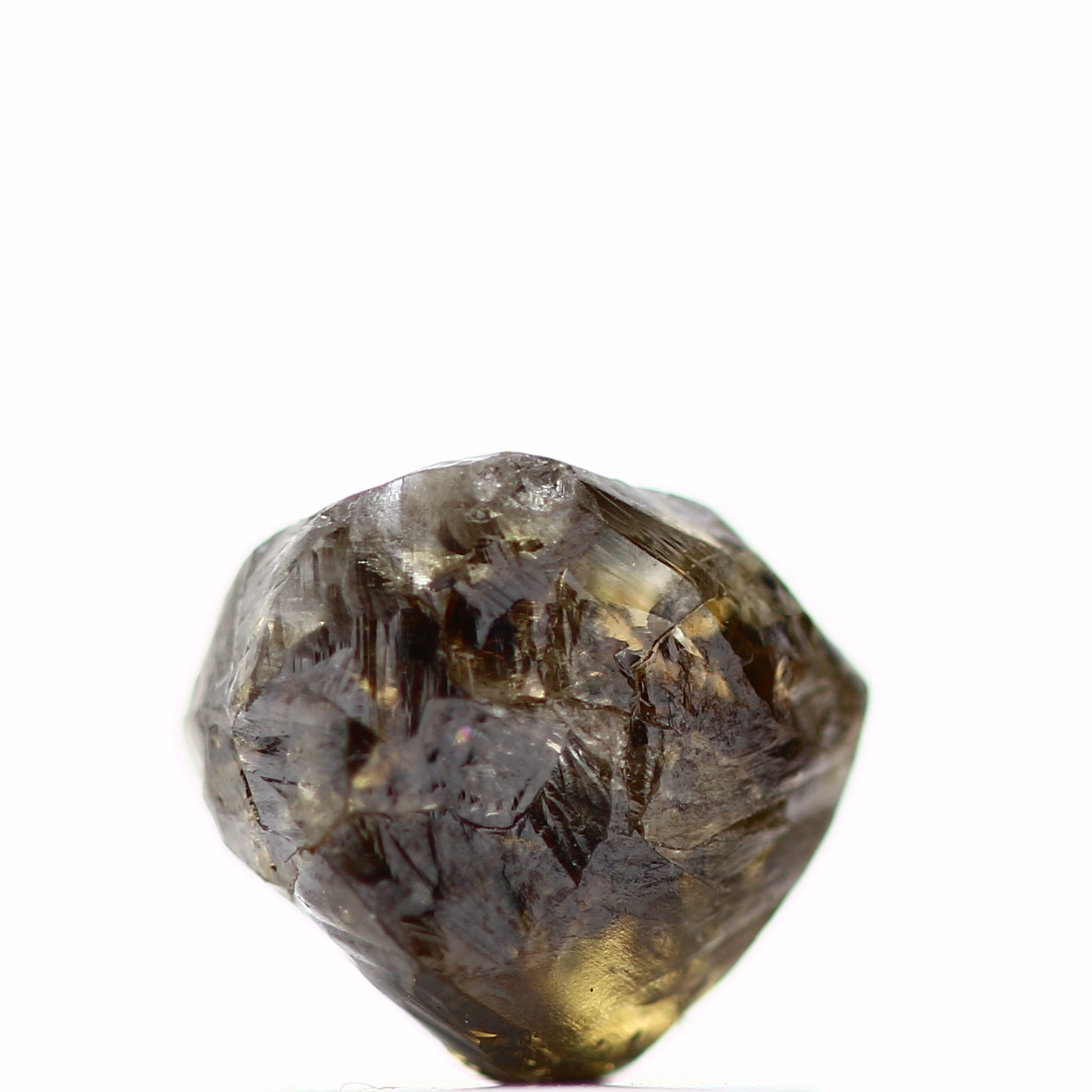 Natural Rough Diamond Fancy Brown Loose Diamond 1.58 Carat Raw Design Engagement Ring