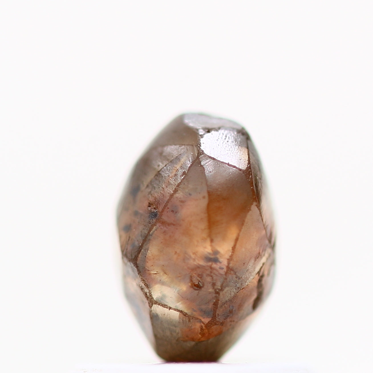 Natural Rough Crystal Raw Fancy Brown Uncut Diamond 0.94 Carat Design Rough Diamond Engagement Ring