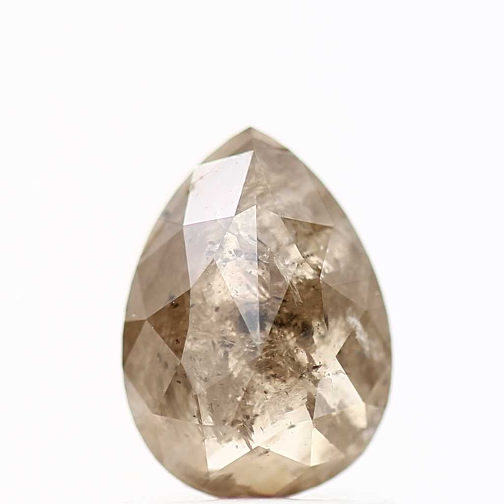 Salt and Pepper Diamond Fancy Brown Color 1.03 CT 7.25 x 5.31 x 2.81 MM Pear Cut Diamond! Natural Loose Diamond ! Christmas Gift for Her
