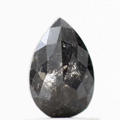Salt and Pepper Diamond Fancy Gray Color 1.00 CT 7.30 x 4.74 x 3.30 MM Pear Cut Diamond! Natural Loose Diamond ! Christmas Gift for Her