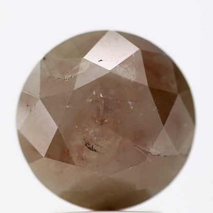 3.50 Carat Brown Rustic Round Brilliant Cut Natural Loose Diamond