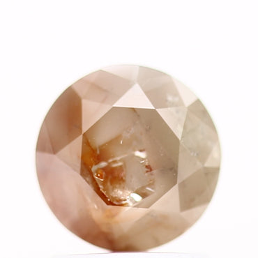 1.16 Carat Fancy Peach Gray Round Shape Diamond Natural Loose Diamond