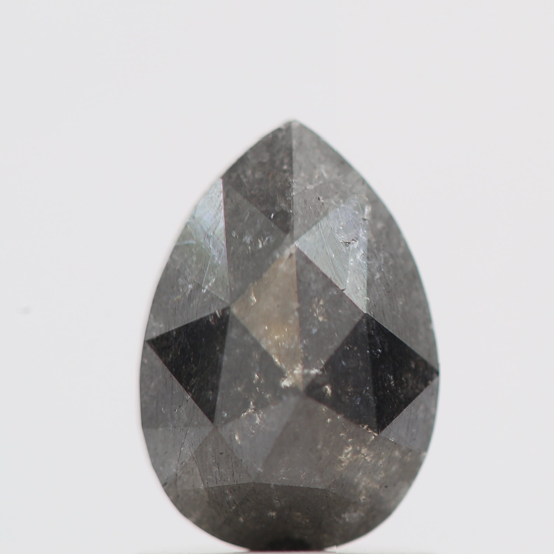 Salt and Pepper Diamond Fancy Gray Color 1.20 CT 8.00 x 5.50 x 3.25 MM Pear Cut Diamond! Natural Loose Diamond ! Christmas Gift for Her