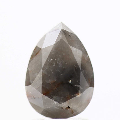 Salt and Pepper Diamond Fancy Gray Color 2.14 CT 9.60 X 6.80 X 4.80 MM Pear Cut Diamond! Natural Loose Diamond ! Christmas Gift for Her