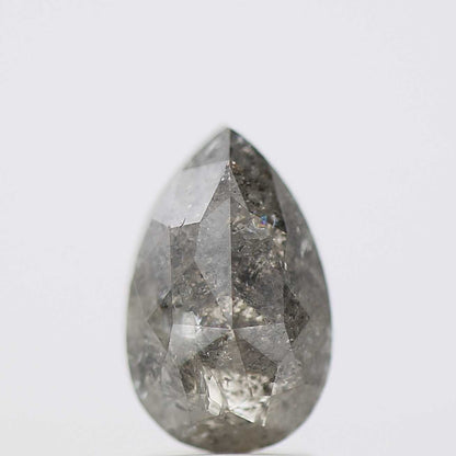 Salt and Pepper Diamond Fancy Gray Color 2.90 CT 10.70 x 6.88 MM Pear Cut Diamond! Natural Loose Diamond ! Christmas Gift for Her