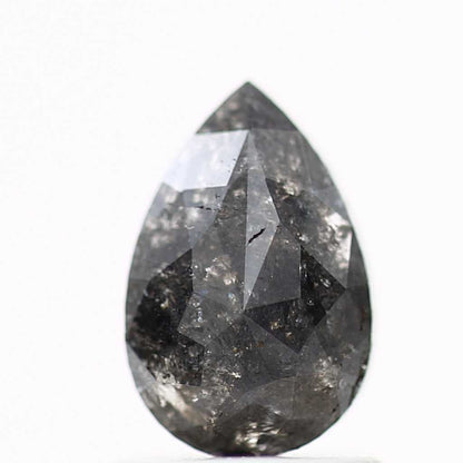 Salt and Pepper Diamond Fancy Gray Color 0.94 CT 7.95 x 5.28 x 2.48 MM Pear Cut Diamond! Natural Loose Diamond ! Christmas Gift for Her
