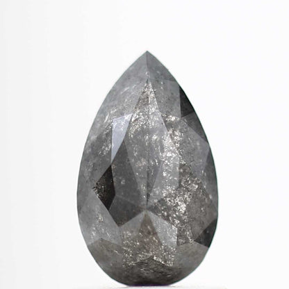 Salt and Pepper Diamond Fancy Gray Color 1.06 CT 8.47 x 5.06 x 2.97 MM Pear Cut Diamond! Natural Loose Diamond ! Christmas Gift for Her
