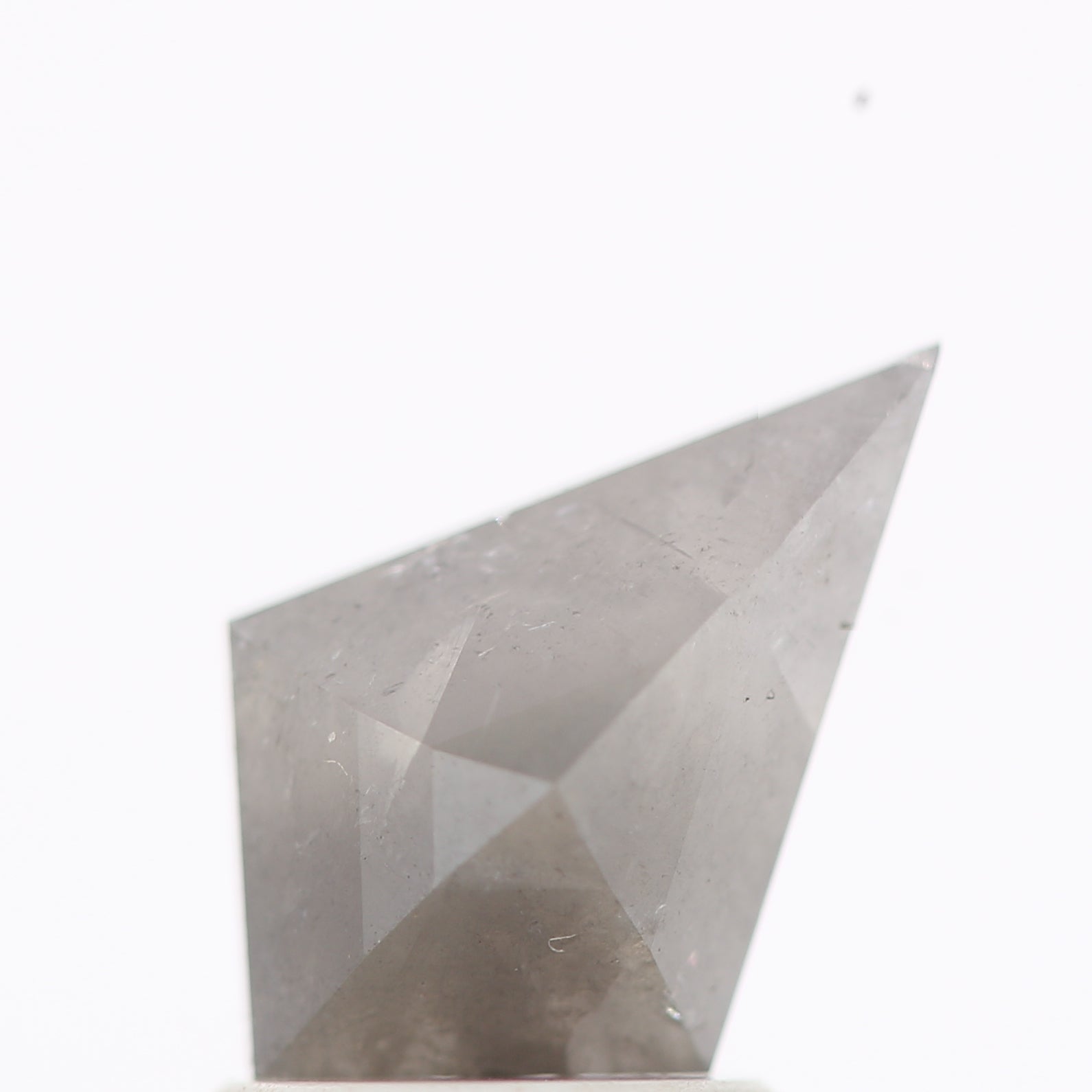 salt and pepper diamond ! 1.19 Ct 10.20 x 6.68 x 3.60 MM natural gray shield loose diamond for engagement ring for her
