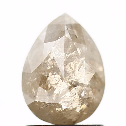 Salt and Pepper Diamond Fancy Brown Color 1.28 CT 7.78 x 5.85 x 3.19 MM Pear Cut Diamond! Natural Loose Diamond ! Christmas Gift for Her