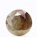 3.01 Carat Rustic Brown Round Brilliant Cut Natural Loose Diamond