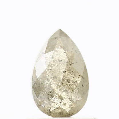 Salt and Pepper Diamond Fancy Yellow Color 0.74 CT 6.91 x 4.50 x 2.57 MM Pear Cut Diamond! Natural Loose Diamond ! Christmas Gift for Her