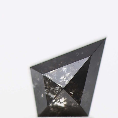 salt and pepper diamond ! 0.77 Ct 8.05 x 5.70 x 2.60 MM natural gray shield loose diamond for engagement ring for her