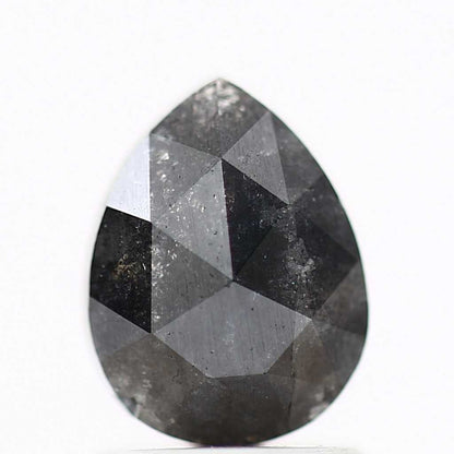 Salt and Pepper Diamond Fancy Gray Color 1.26 CT 7.95 x 6.10 x 2.75 MM Pear Cut Diamond! Natural Loose Diamond ! Christmas Gift for Her