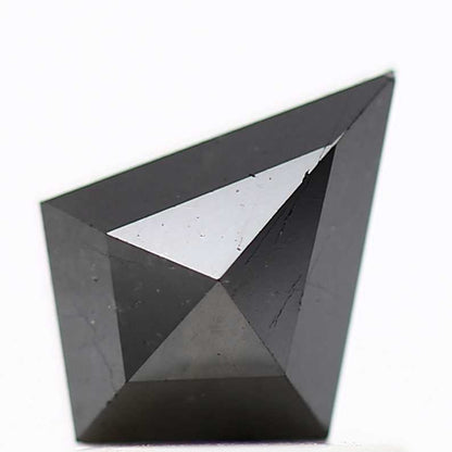 black diamond ! 0.73 Ct 8.10 x 6.10 x 2.50 MM natural black kite loose diamond for engagement ring for her