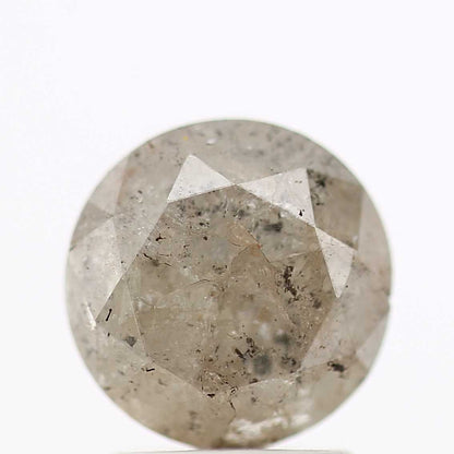 2.04 Carat Fancy Gray Round Cut Natural Loose Diamond
