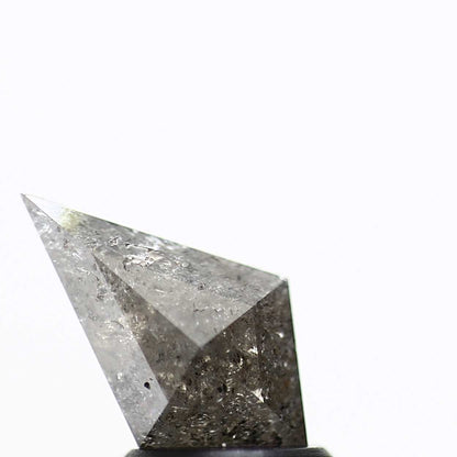 salt and pepper diamond ! 1.15 Ct 10.65 x 6.20 x 3.10 MM natural gray shield loose diamond for engagement ring for her