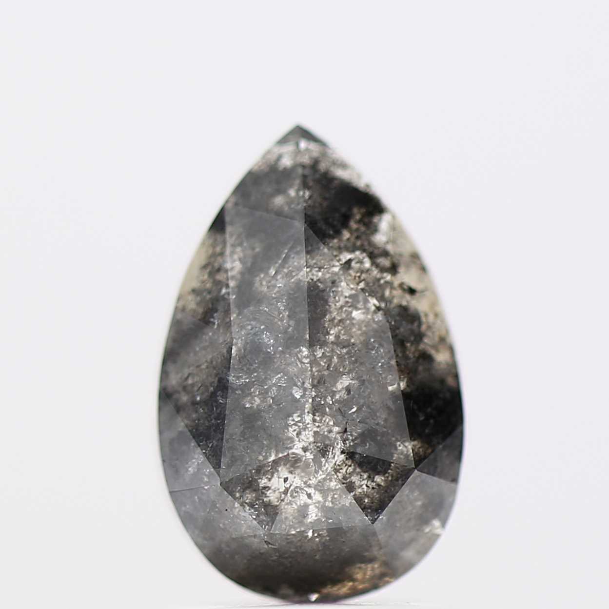 Salt and Pepper Diamond Fancy Gray Color 1.38 CT 9.20 x 5.90 x 2.80 MM Pear Cut Diamond! Natural Loose Diamond ! Christmas Gift for Her