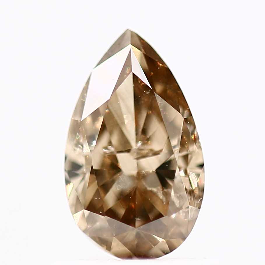 Salt and Pepper Diamond Fancy Brown Color 0.67 CT 7.50 x 4.50 x 2.80 MM Pear Cut Diamond! Natural Loose Diamond ! Christmas Gift for Her