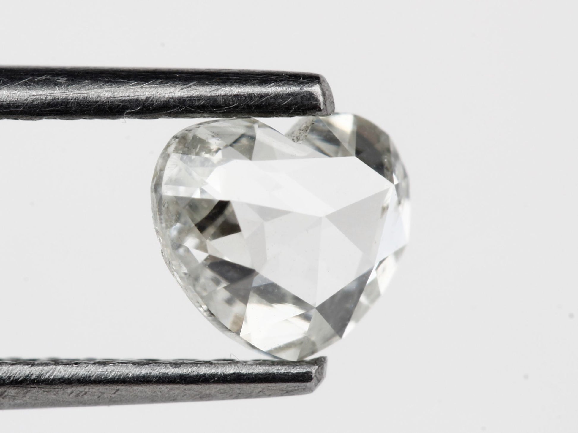 0.53 Carat White Heart Rose Cut Natural Diamond VVS Clarity E/F Color For Engagement Ring