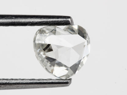 0.53 Carat White Heart Rose Cut Natural Diamond VVS Clarity E/F Color For Engagement Ring