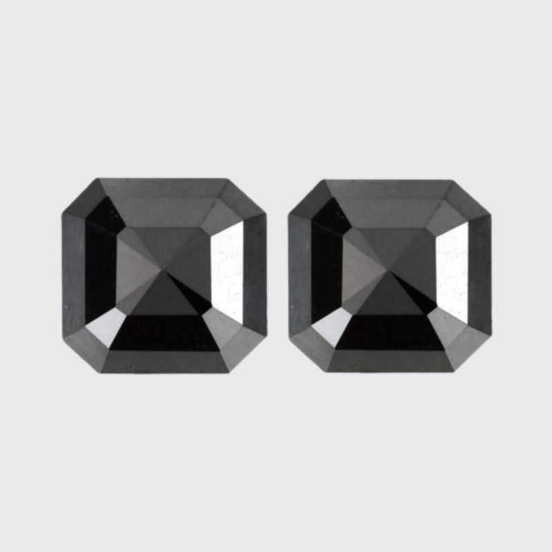 Asscher Cut Black Diamond