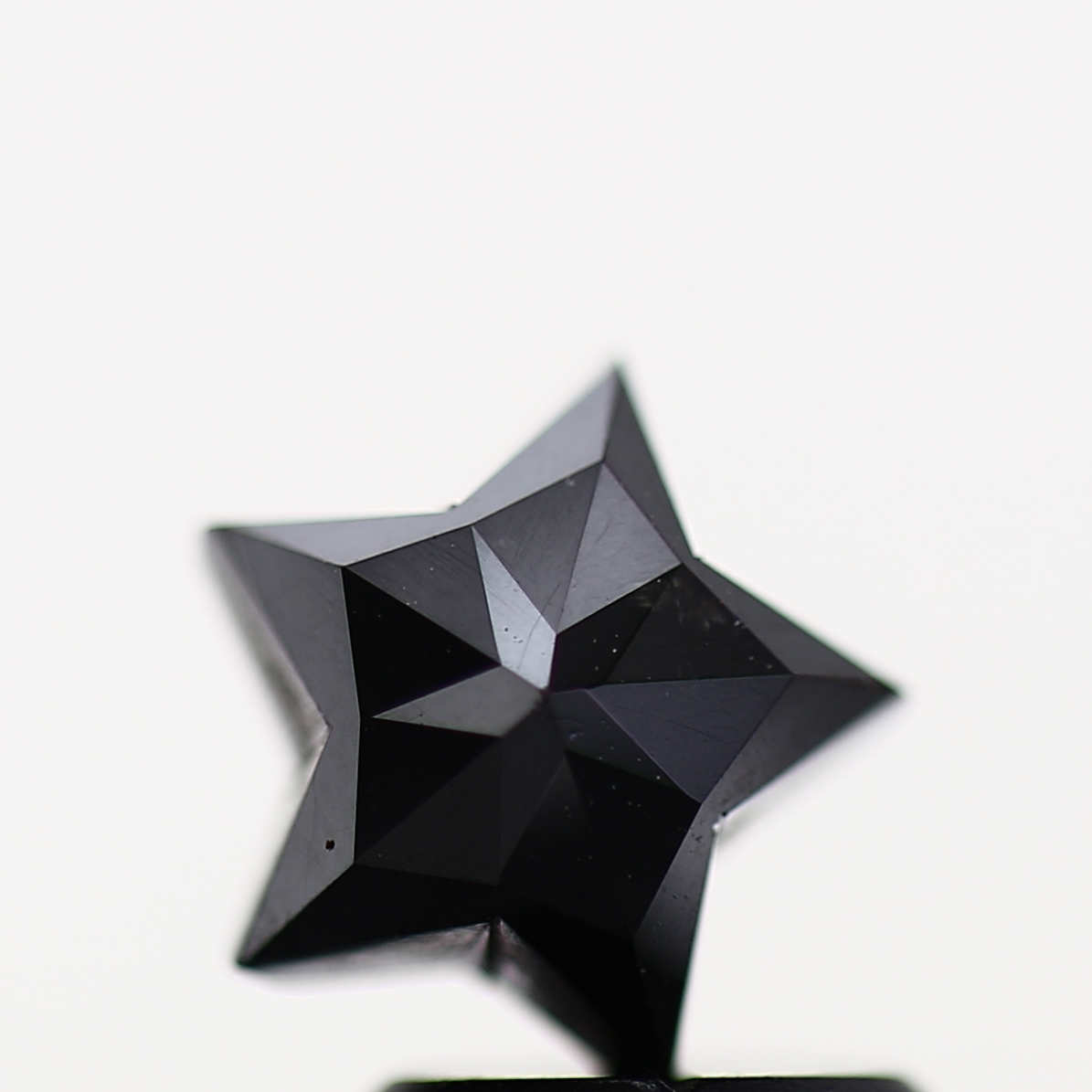 Star Cut Black Loose Diamond [7.66 MM] Natural Diamond For Engagement Ring 1.54 Carat 