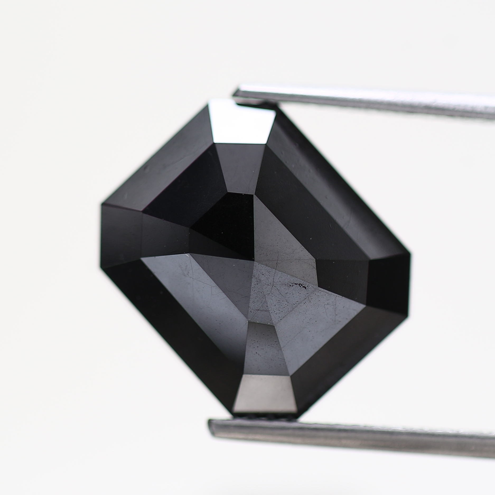 Emerald Fancy Black Natural Loose Diamond For Ring Design 7.83 Carat