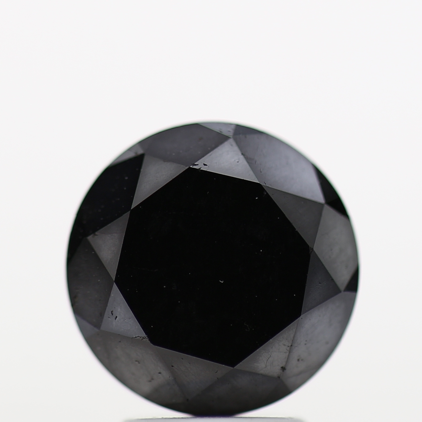 Round Black Loose Diamond AA Quality [9.10 MM] Natural Diamond For Engagement Ring 4.20 Carat 