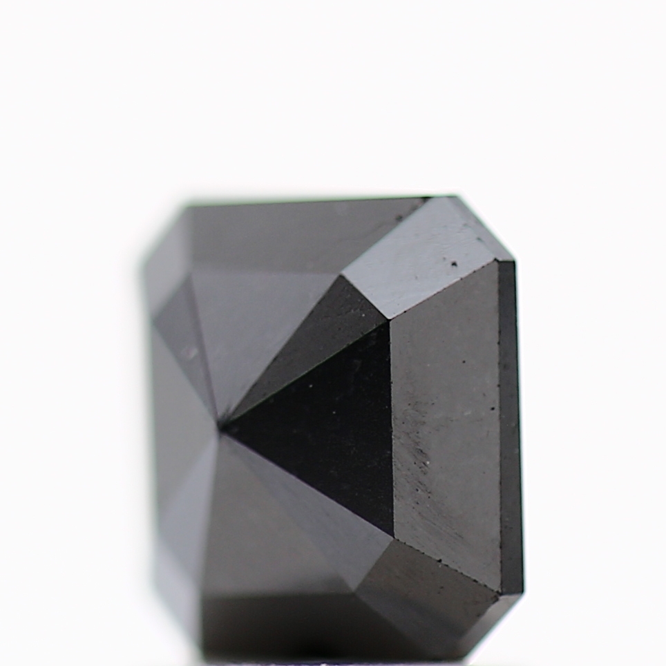 1.31 Carat Asscher Black Diamond