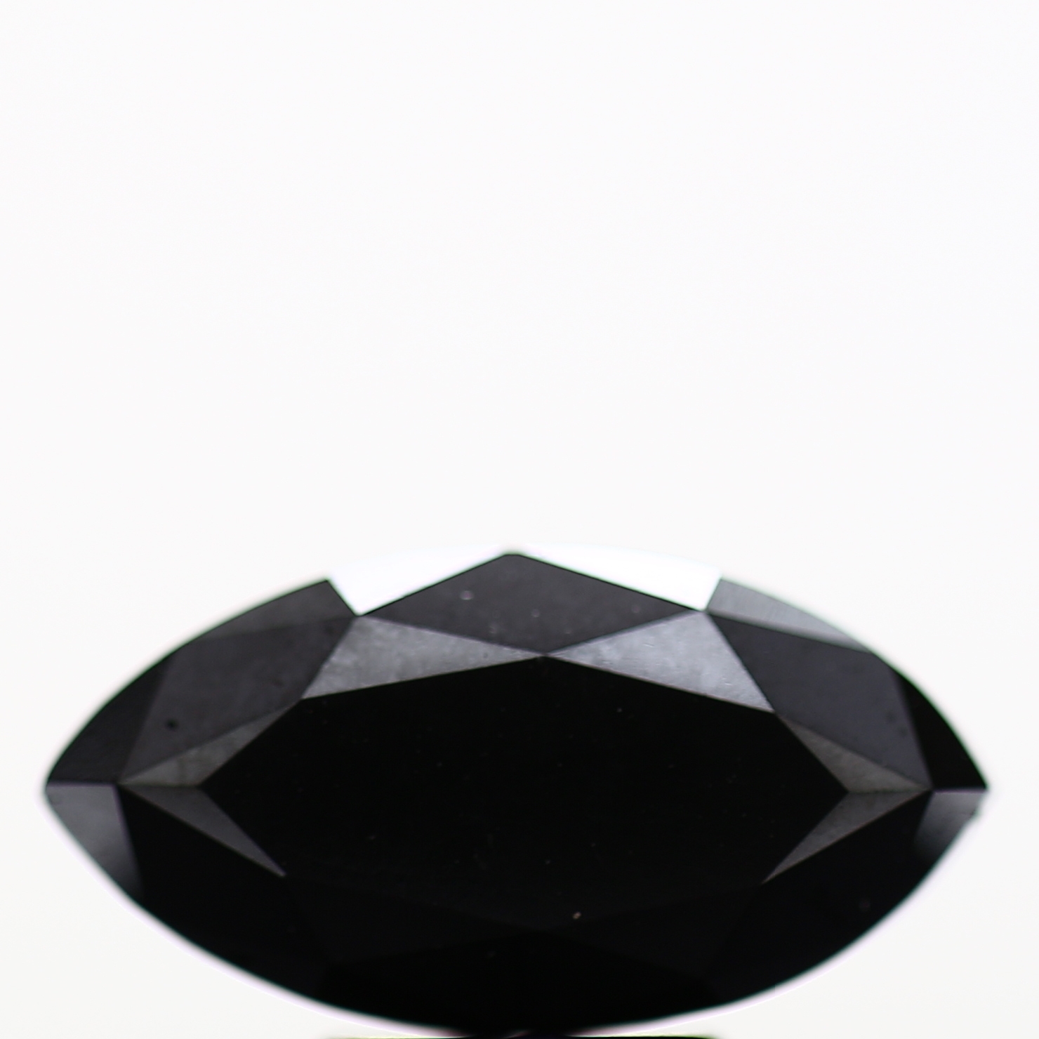 Marquise Diamond Fancy Black Natural Loose Diamond, 2.88 Carat 