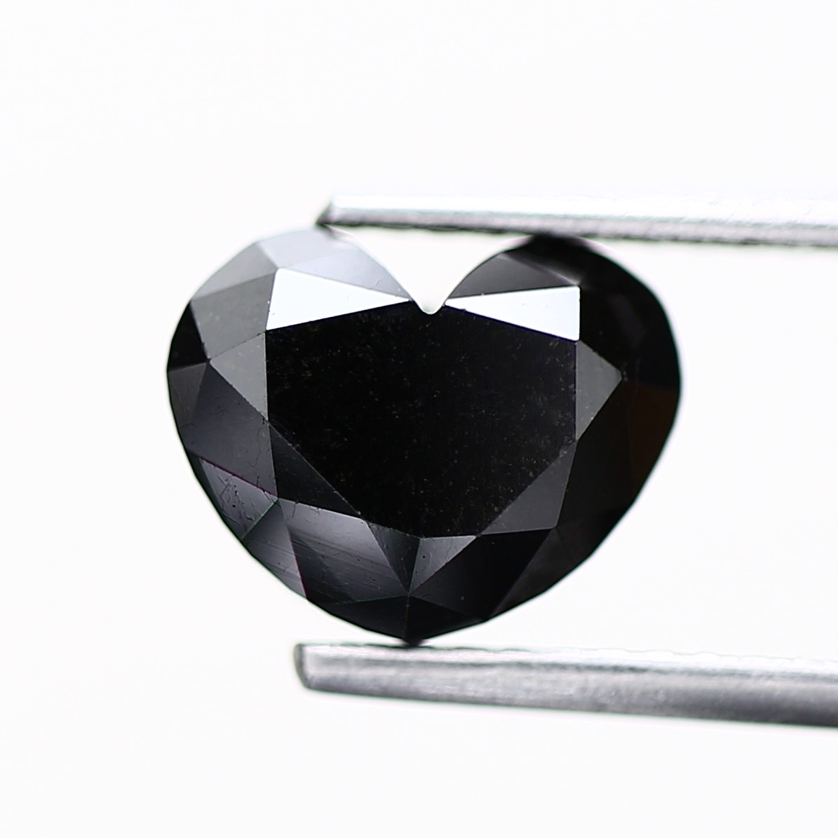 Heart Shape Fancy Black Natural Loose Diamond 2.50 Carat