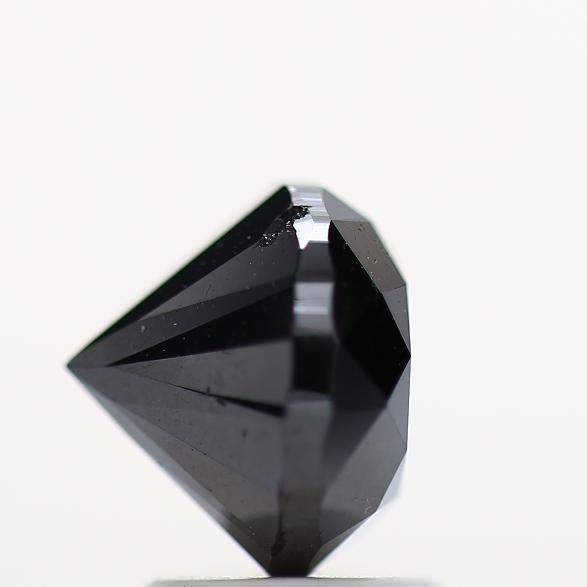 Round Black Loose Diamond [7.77 MM] Natural Diamond For Engagement Ring 2.73 Carat 