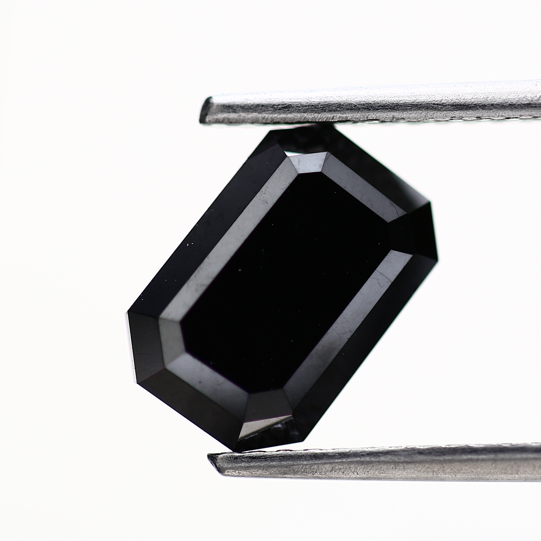 Emerald Fancy Black Natural Loose Diamond For jewelry Design 2.68 Carat