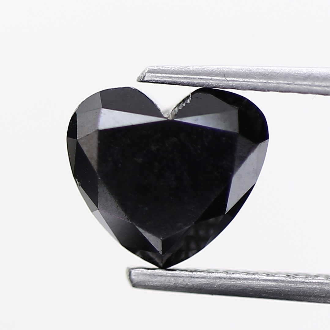 Heart Shape Fancy Black Natural Loose Diamond 2.04 Carat