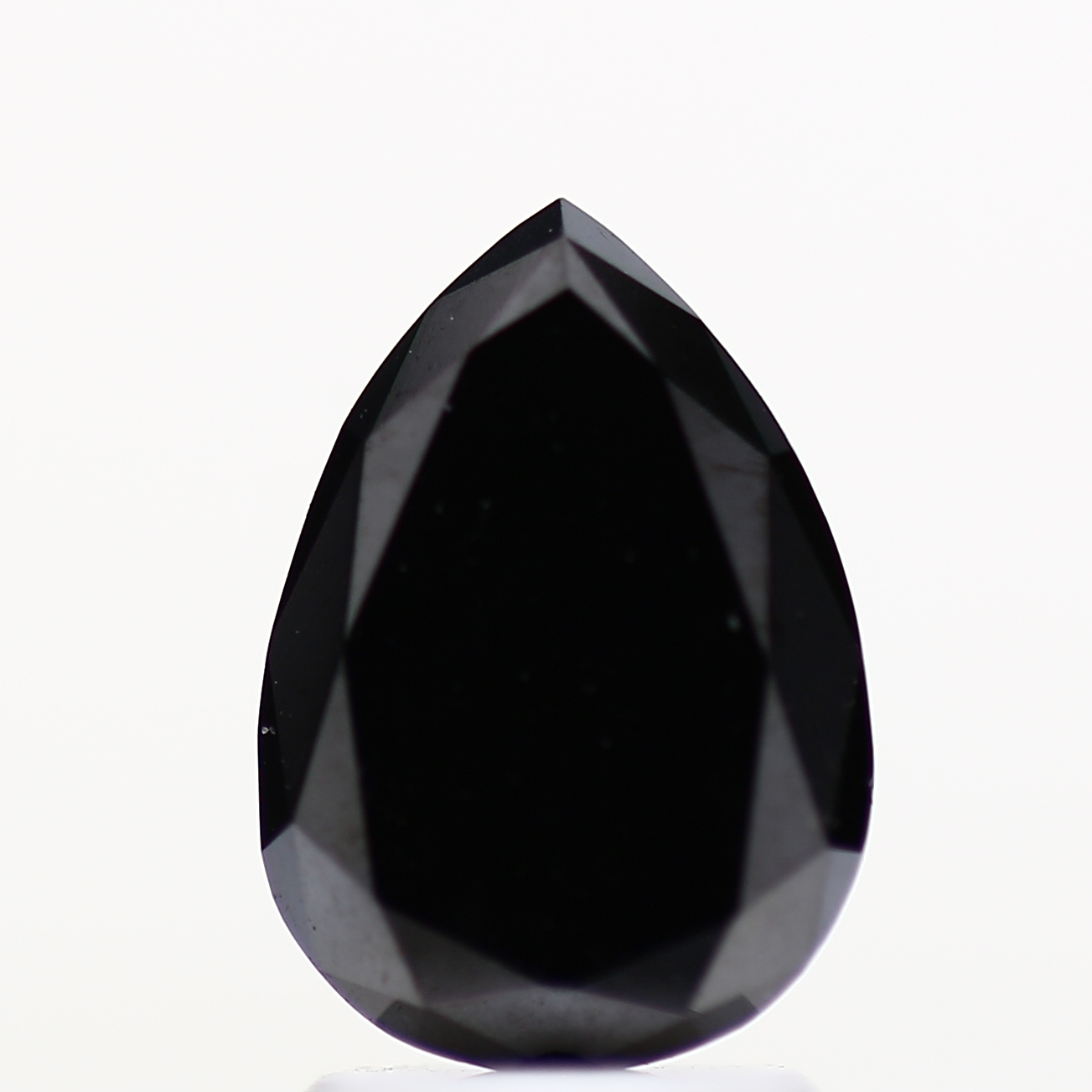Pear Black Loose Diamond AAA [9.98 MM] Natural Diamond For Engagement Ring 1.98 Carat