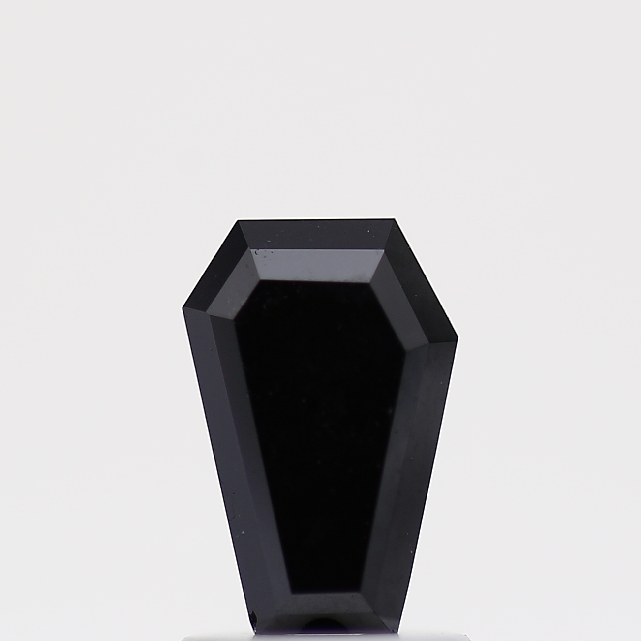 Coffin Shape Fancy Black Natural Loose Diamond, 0.98 Carat